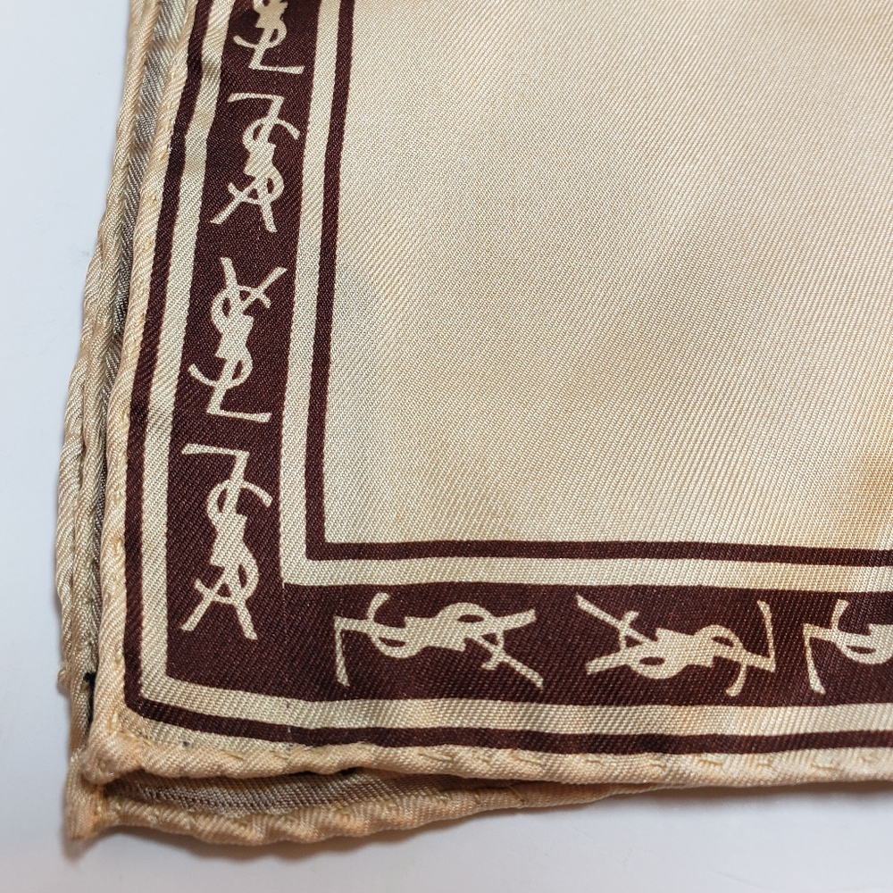 Yves Saint Laurent Vintage Pocket Square - Picture 2 of 3